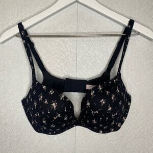 Victoria Secret Floral Push Up Bra Size 34D